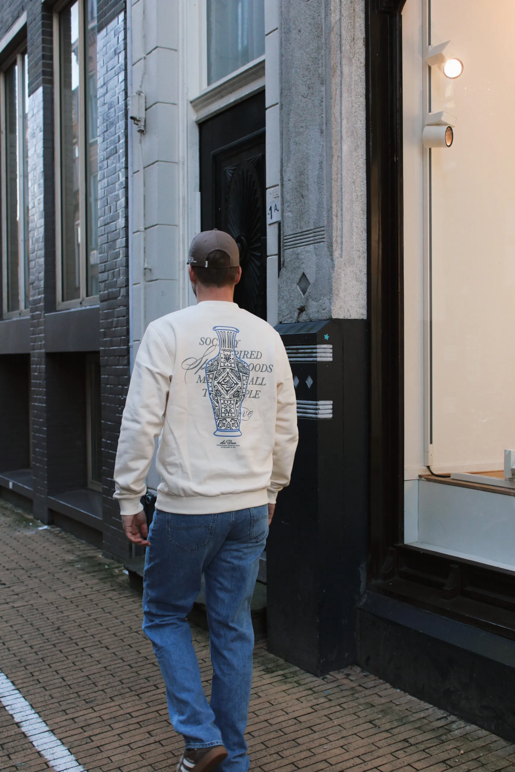 De stille navy-broek